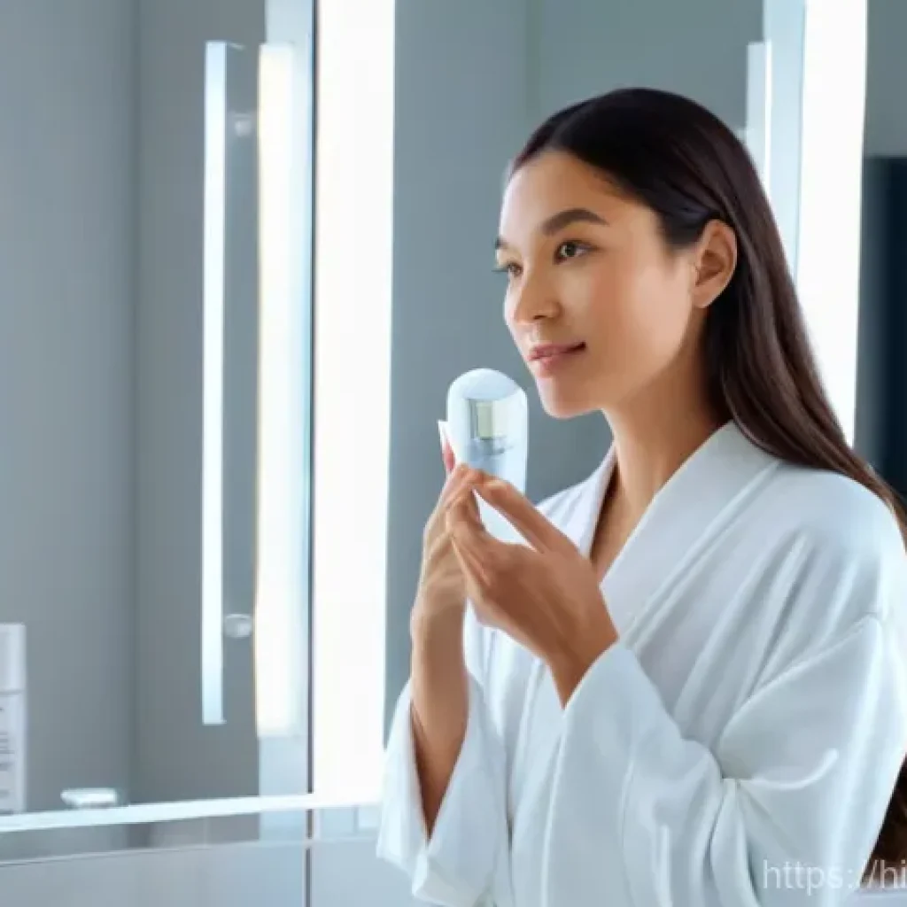 피부과 시술 유지 기간 - **Prompt:** A radiant woman in her early 30s, with a healthy, glowing complexion, standing in a brig...