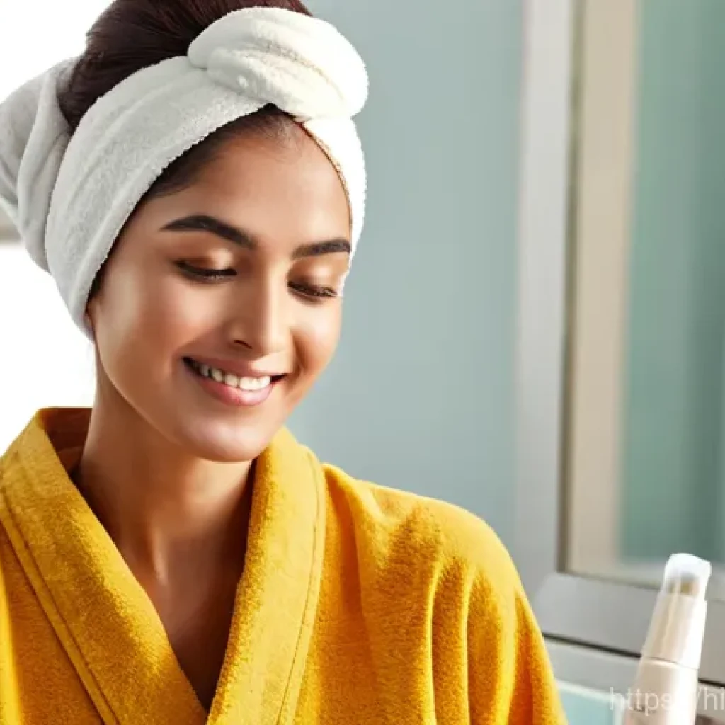 피부 색소침착 완화 - **Prompt for Image 1 (Natural Skincare Focus):**
    "A serene and elegant South Asian woman in her ...